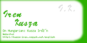 iren kusza business card